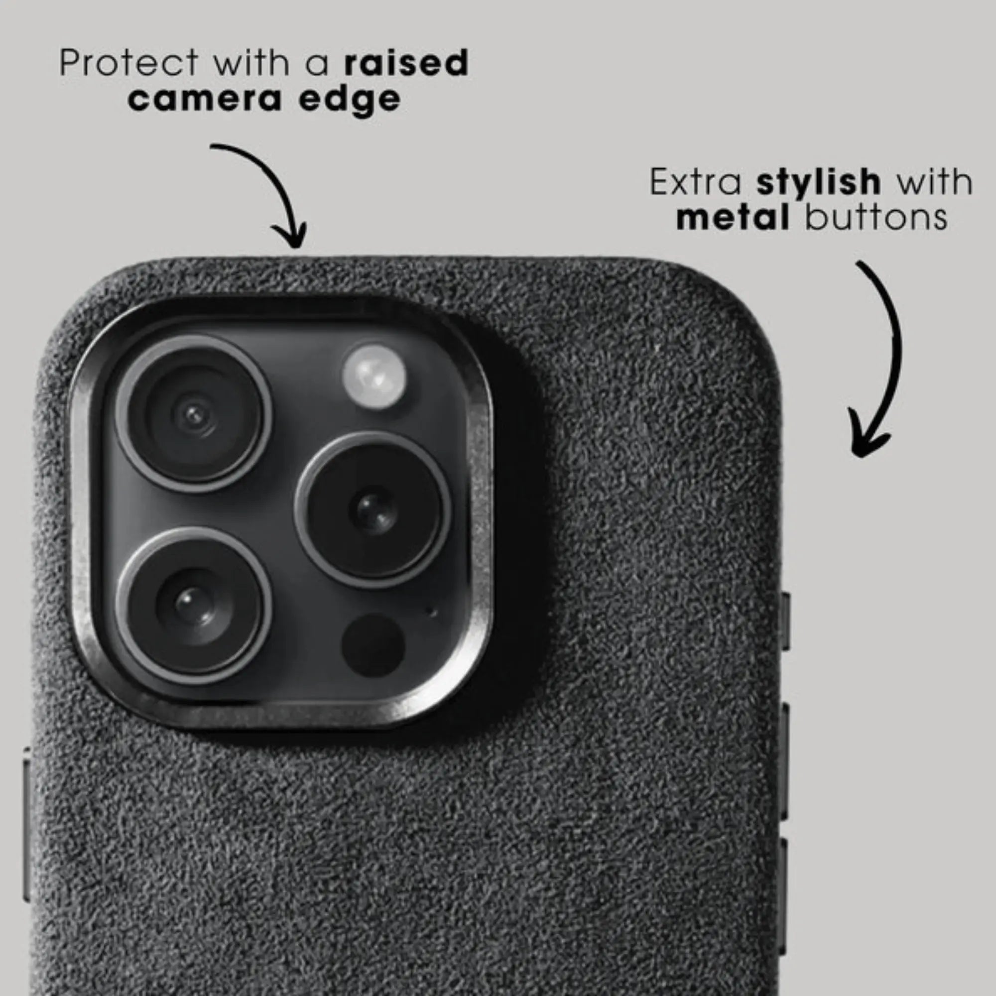 iPhone Alcantara Case | Dark Grey - Jonparts