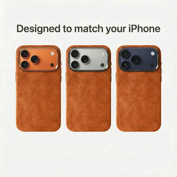 iPhone Case - Alcantara - Orange Jonparts