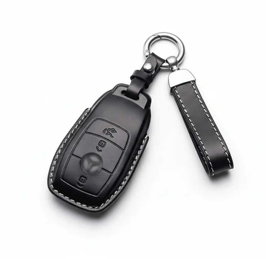 Mercedes-Benz key fob cover in leather