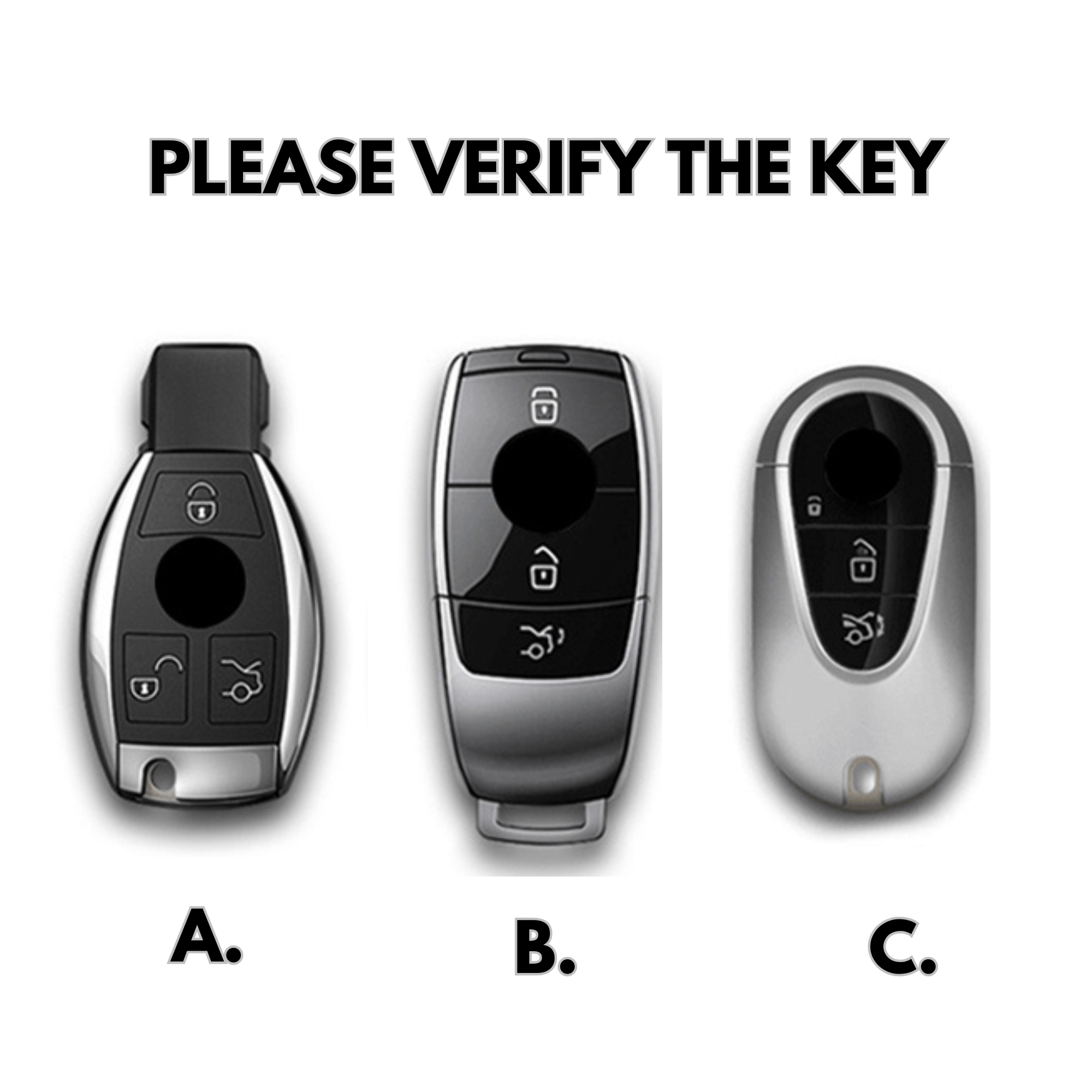 Mercedes Key Cover / Real Leather - Jonparts