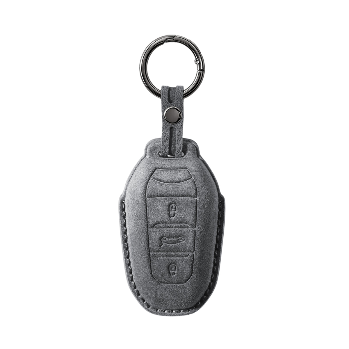 Peugeot Alcantara suede key fob cover
