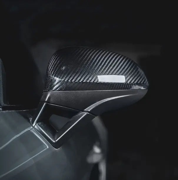 Dry carbon mirror cap set – Porsche 718 (982) twill gloss