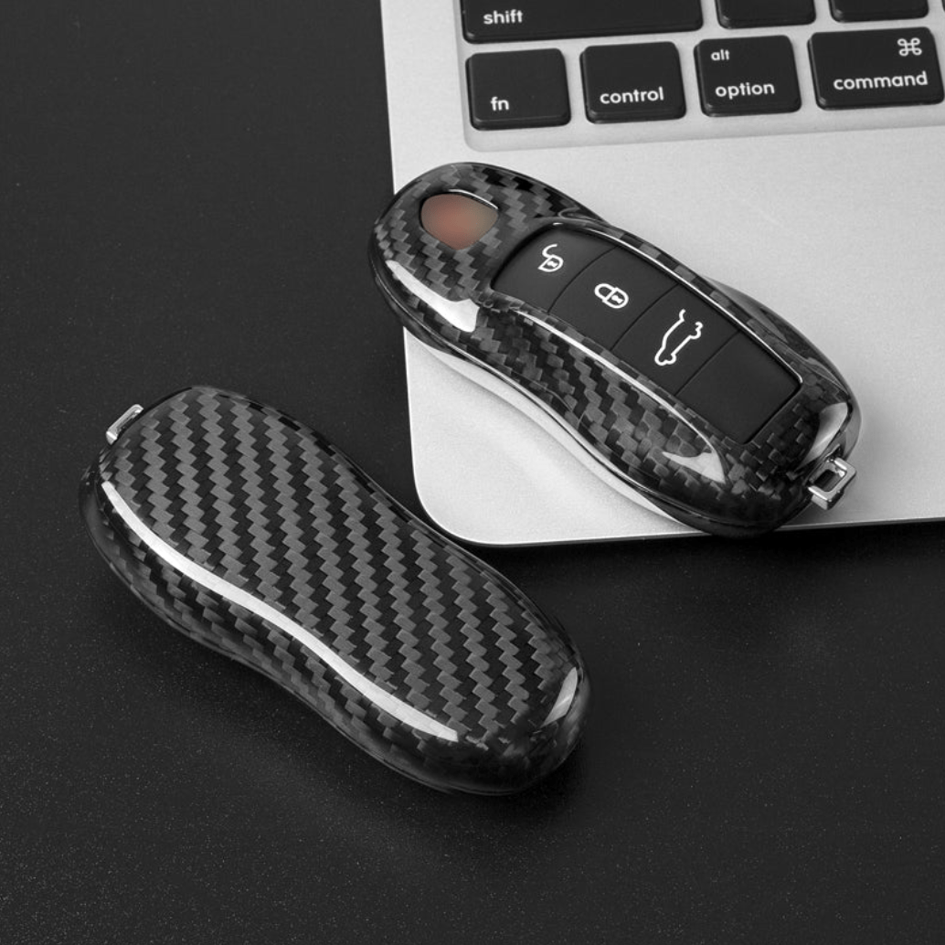 Porsche Carbon Fiber Key Fob Case – Real Carbon | A TYPE - Jonparts