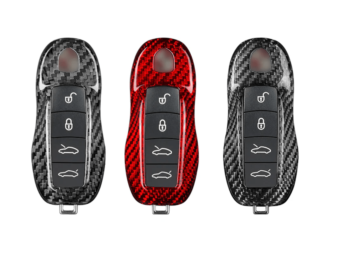 Porsche Carbon Fiber Key Fob Case – Real Carbon | A TYPE - Jonparts