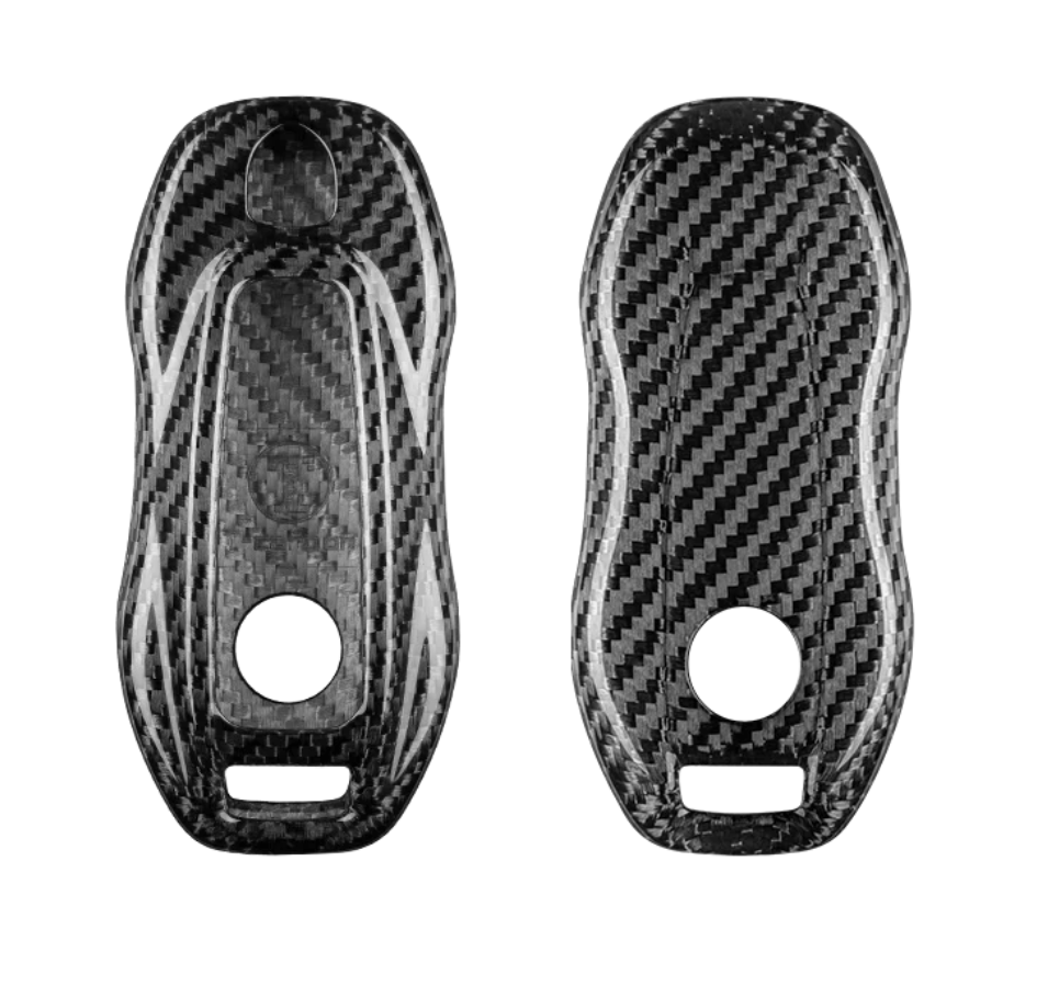 Porsche Carbon Fiber Key Fob Case – Real Carbon | MACAN EV KEY - Jonparts