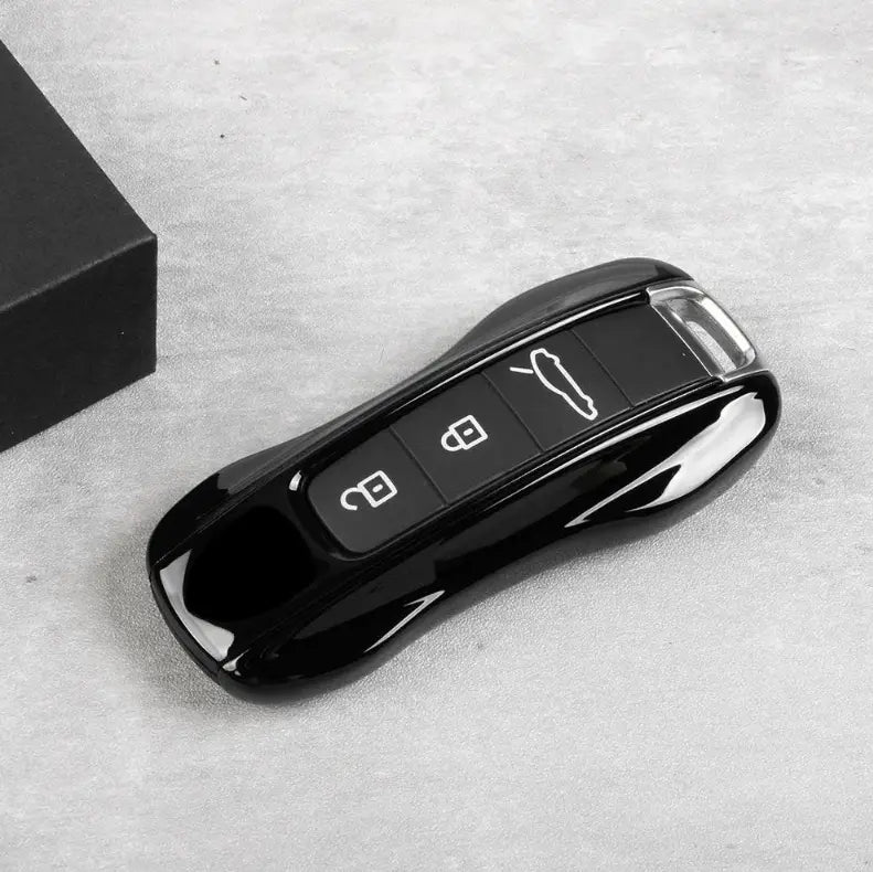 Porsche Key Cover / Black / Case for 911, Macan, Panamera - Jonparts