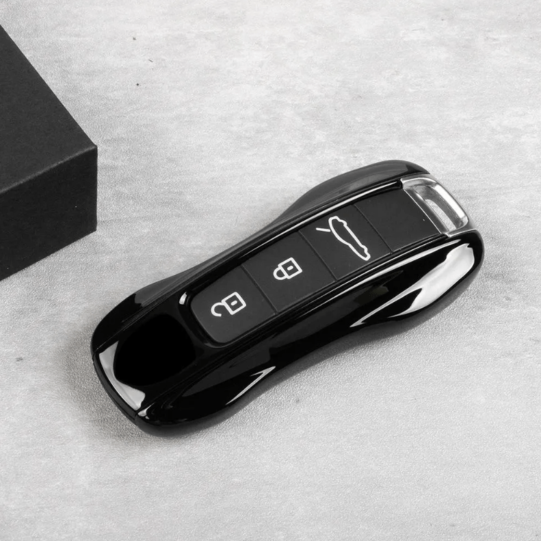 Porsche Key Cover / Black / Case for 911, Macan, Panamera - Jonparts