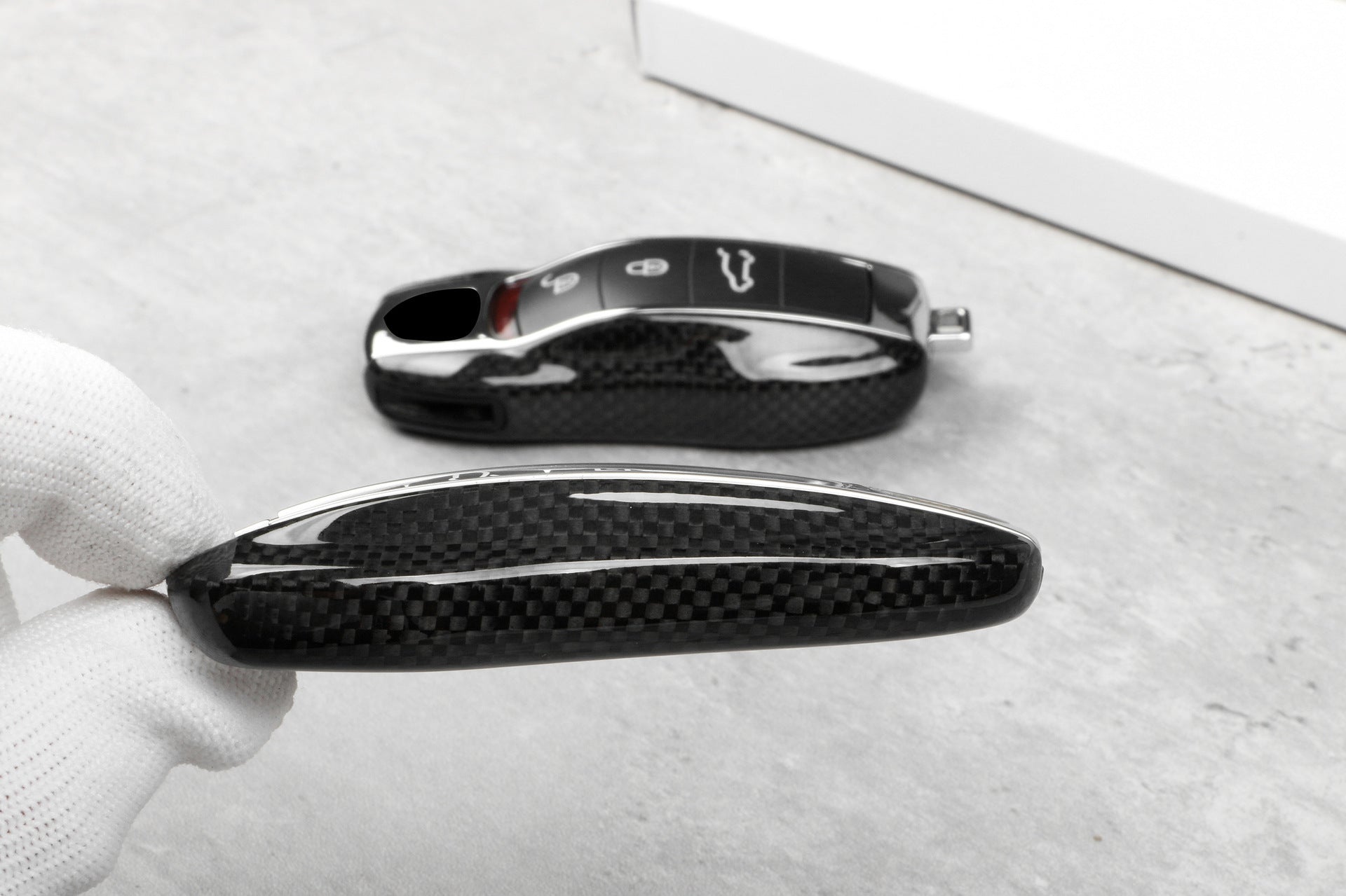 PORSCHE KEY COVER / CARBON FIBER (REAL) - Jonparts