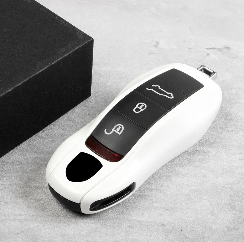 Porsche Key Cover / White / Case for 911, Macan, Panamera - Jonparts
