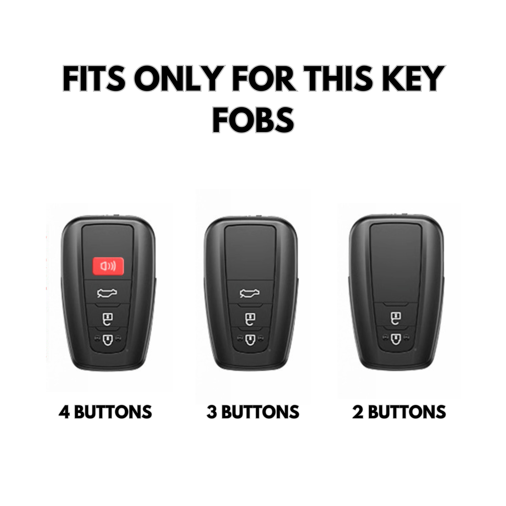 Toyota Key Cover | Alcantara | for Camry, Corolla, Highlander, Rav4 | Key Fob Protection - Jonparts