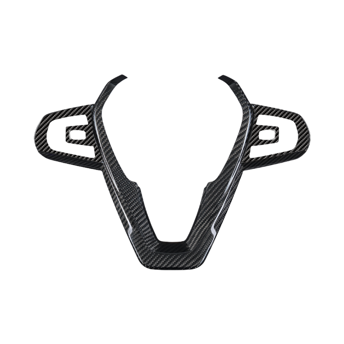 BMW carbon fiber steering wheel trim - 1 Series / 2 Series / 3 Series