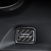 Chevrolet carbon fiber start-stop button cover, view 3