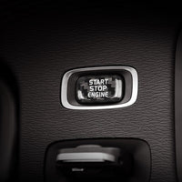 Volvo carbon fiber start-stop button cover, view 3