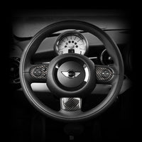 MINI carbon fiber steering wheel trim, view 3