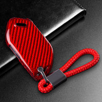 Kia carbon fiber key fob cover, view 7