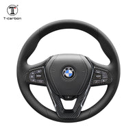 BMW carbon fiber steering wheel trim, view 5