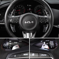 Kia carbon fiber paddle shifters, view 17