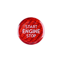 Volkswagen carbon fiber start-stop button cover, view 2
