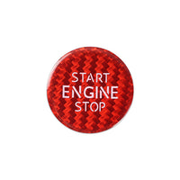 Volkswagen carbon fiber start-stop button cover, view 2