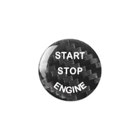BMW carbon fiber start-stop button cover - 1 Series / 3 Series / 5 Series