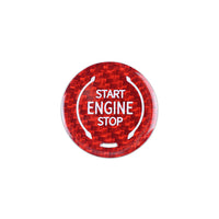Chevrolet carbon fiber start-stop button cover, view 2
