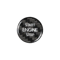 Volkswagen carbon fiber start-stop button cover - CC