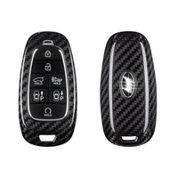 Hyundai carbon fiber key fob cover, view 2