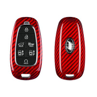 Hyundai carbon fiber key fob cover, view 4