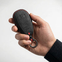 Alfa Romeo Alcantara suede key fob cover, view 4