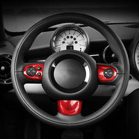 MINI carbon fiber steering wheel trim, view 4