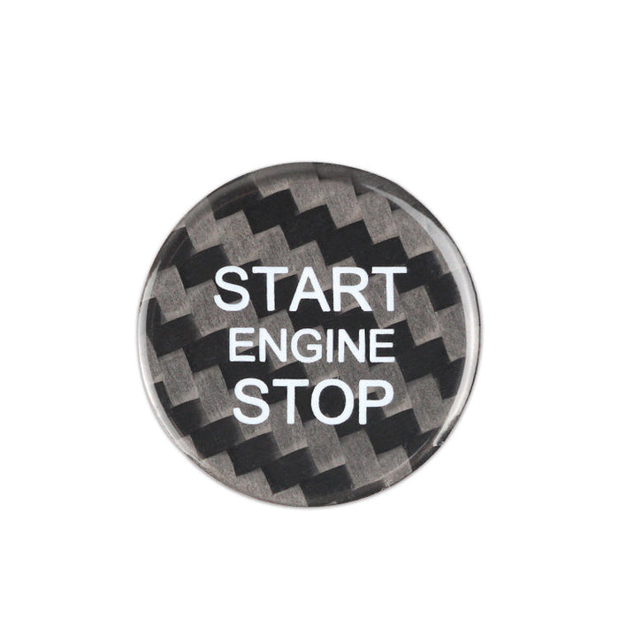 Audi carbon fiber start-stop button cover - A4 / A5 / A6