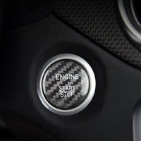 Mercedes-Benz carbon fiber start-stop button cover, view 3