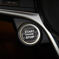 Alfa Romeo carbon fiber start-stop button cover, view 3