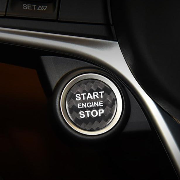 Alfa Romeo Giulia carbon fiber start stop button – Jonparts