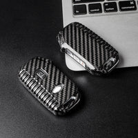 Kia carbon fiber key fob cover, view 12