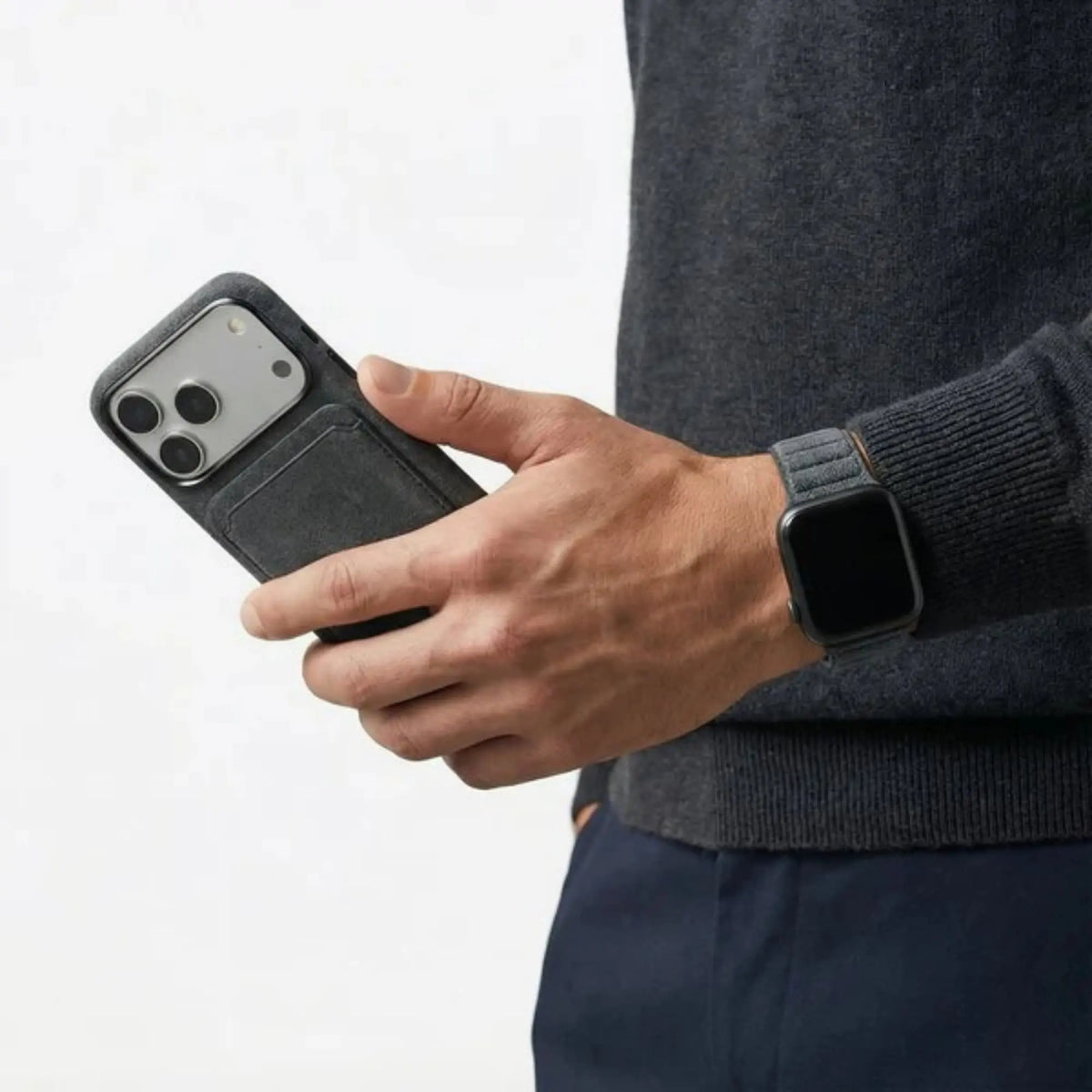 Alcantara suede Apple Watch Band, view 3