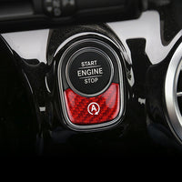 Mercedes-Benz carbon fiber start-stop button cover, view 4
