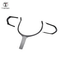 BMW carbon fiber steering wheel trim, view 2