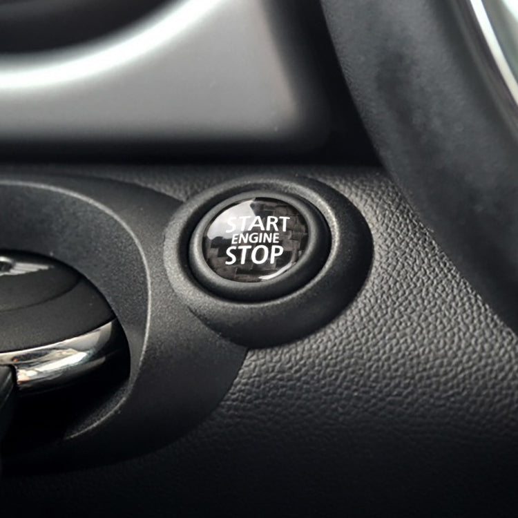 Mini One carbon fiber start stop button – Jonparts