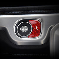 Mercedes-Benz carbon fiber start-stop button cover, view 4
