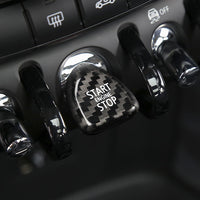 MINI carbon fiber start-stop button cover, view 3