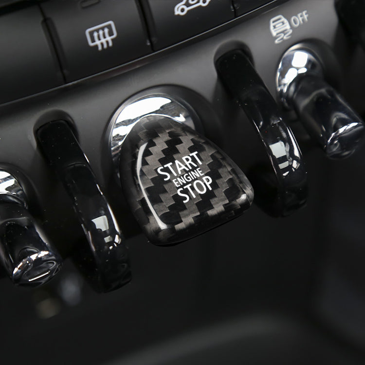 Mini One carbon fiber start stop button – Jonparts