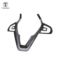 BMW carbon fiber steering wheel trim, view 2