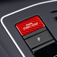Volkswagen carbon fiber start-stop button cover, view 5