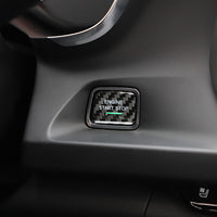 Chevrolet carbon fiber start-stop button cover, view 3