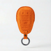 Alfa Romeo Alcantara suede key fob cover in orange