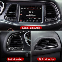 Dodge carbon fiber air vent cover, view 5