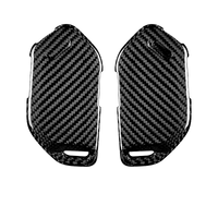 Kia carbon fiber key fob cover, view 3
