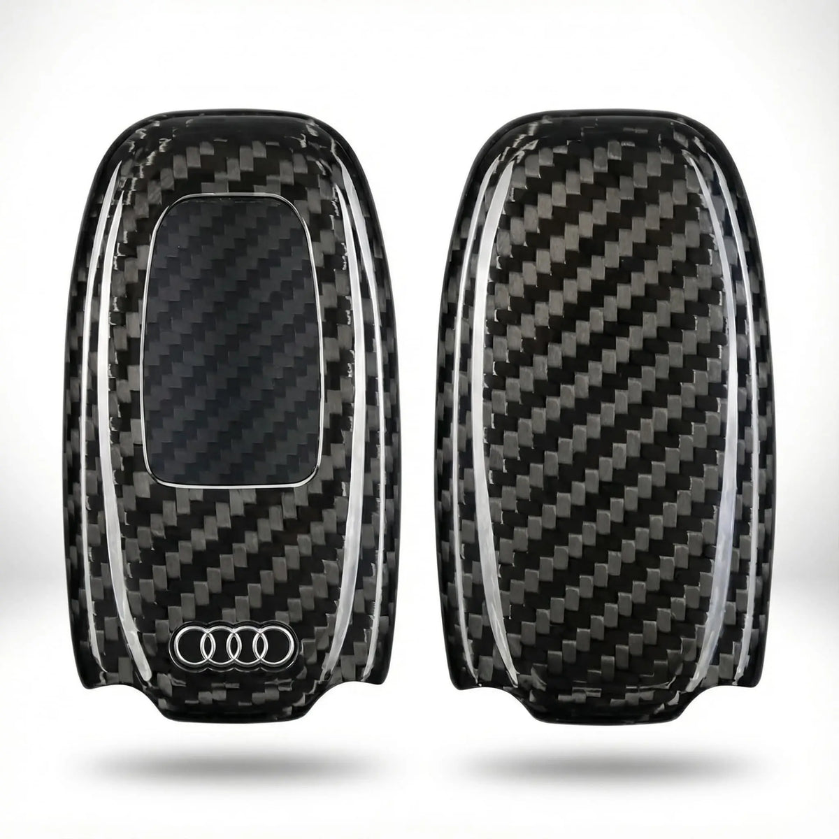 Audi key fob cover in carbon fiber - Style A