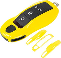 Porsche painted key fob cover in racing yellow